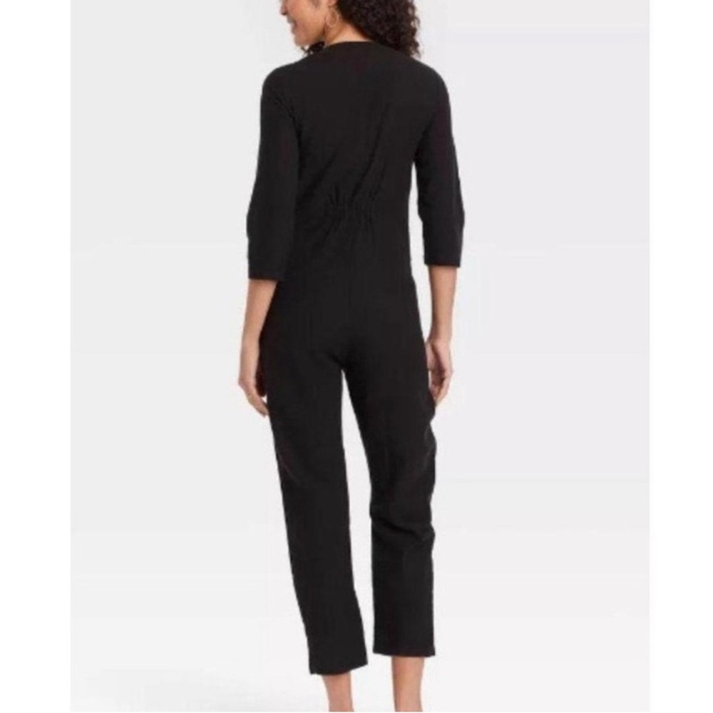 The Nines By Hatch Black Button-Front Jumpsuit - image 6